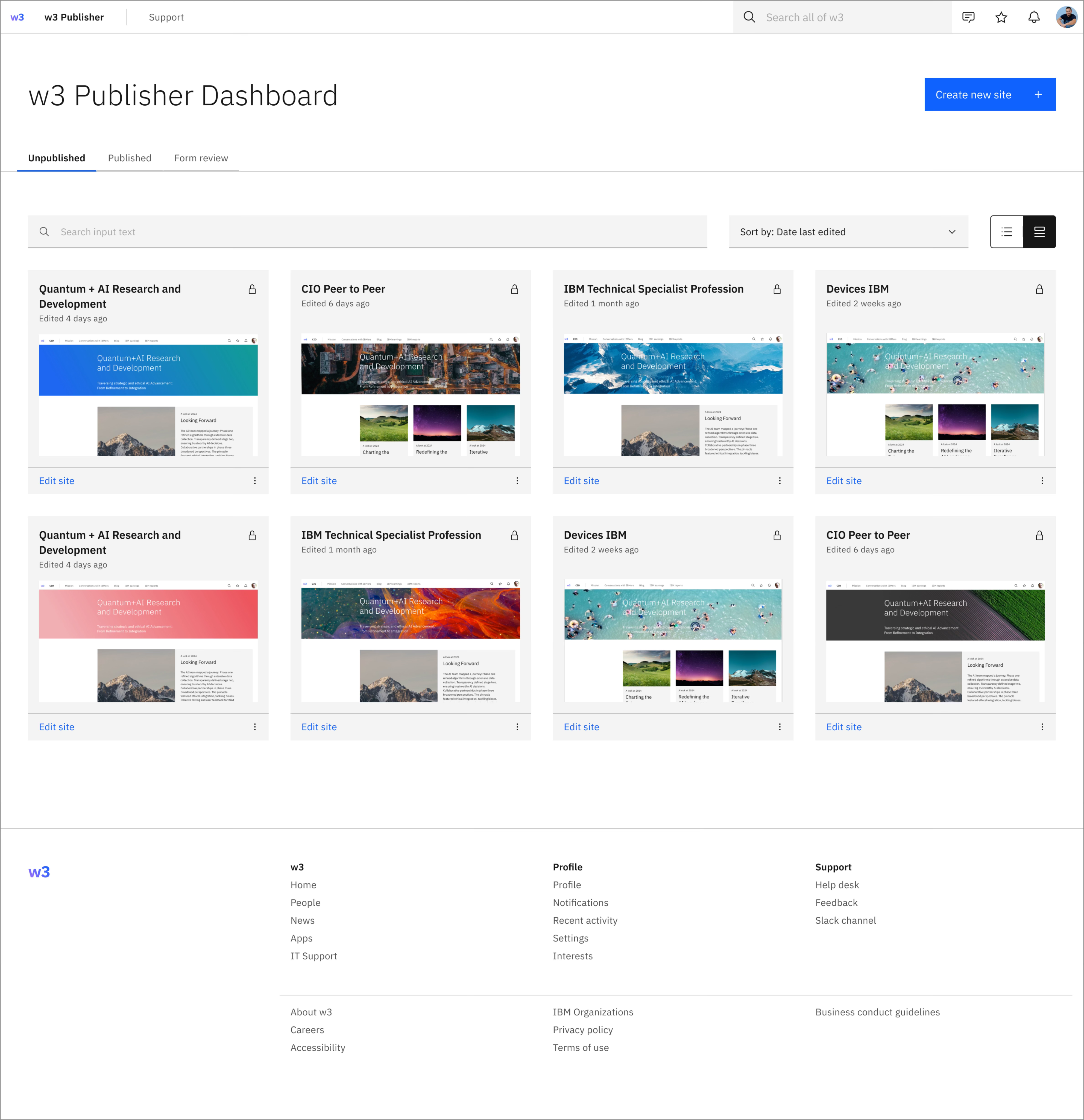 Data points on top of landscape